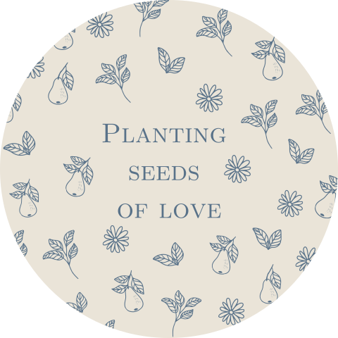 Sticker bedankje 83mm Peren Print