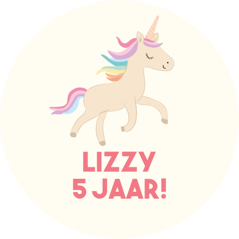 Sticker 59mm Unicorn