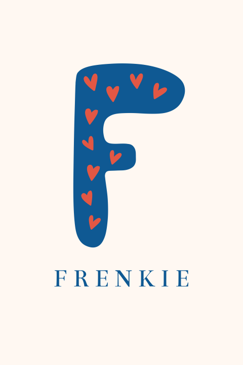 Geboortekaartje Alfabet letter F