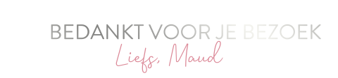 Label roze met zilver 16 stuks 85x20 mm