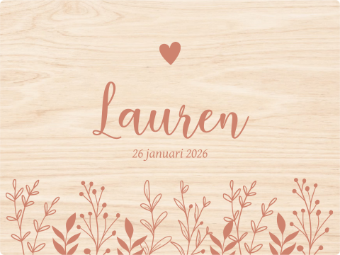 Memorybox met terra takjes meisje