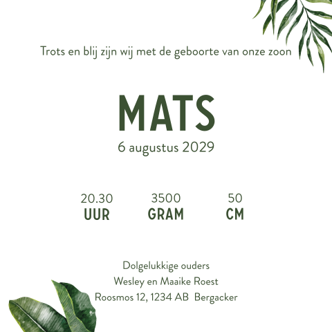 Kaart binnenkant