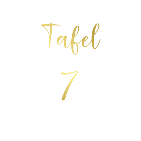 Tafelnummer Modern Goud
