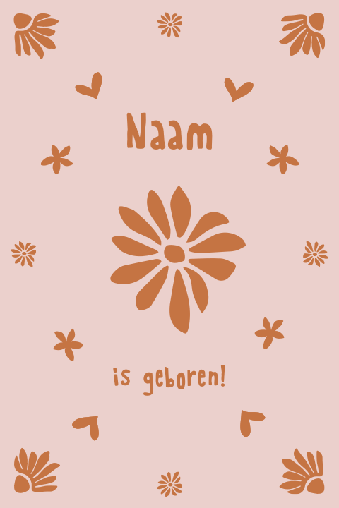 Raambord dubbel met bloemen in spiegeling