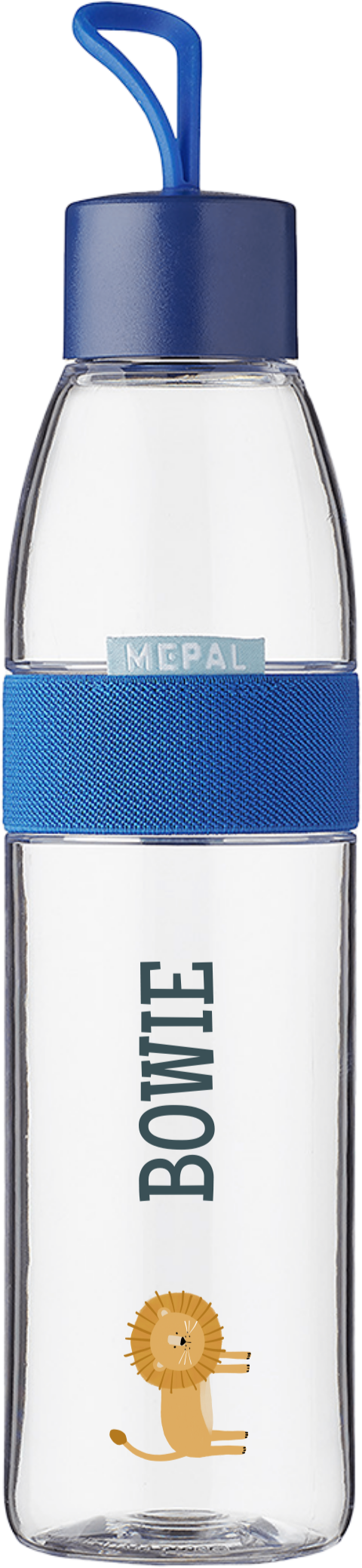 Mepal Ellipse waterfles met naam en leeuwtje