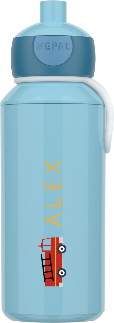 Mepal pop-up drinkfles met brandweerwagen