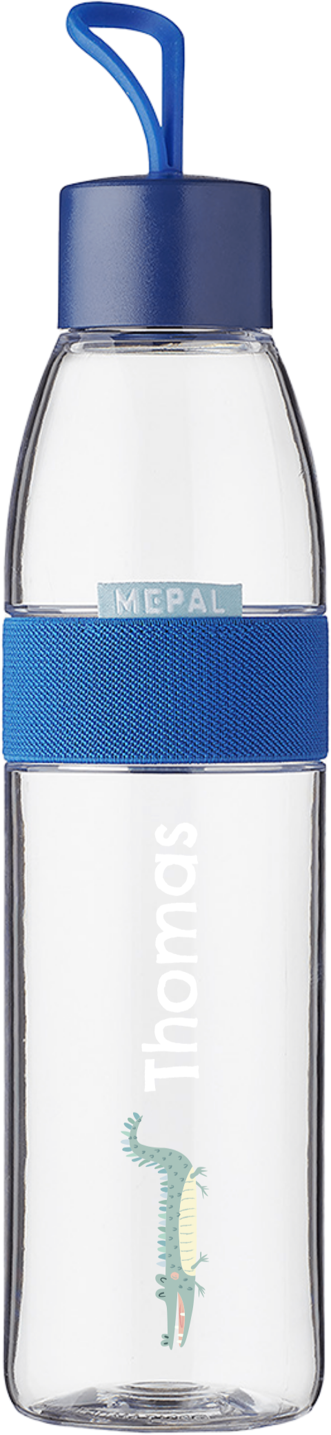 Mepal waterfles ellipse met naam en krokodil