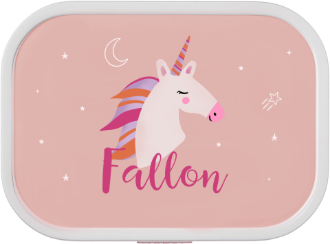 Mepal broodtrommel Campus met naam en unicorn
