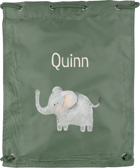 Gymtas met naam en olifant