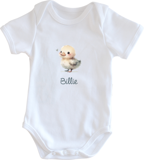 Lief rompertje met eendje en naam