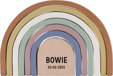 Little Dutch regenboog hout met naam