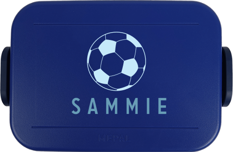Mepal broodtrommel To Go met naam en voetbal