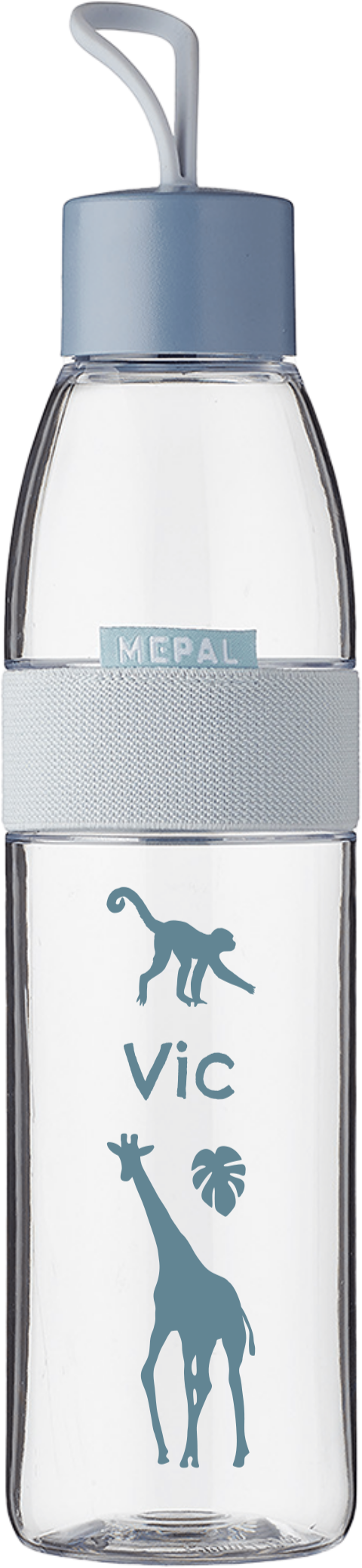 Mepal Ellipse waterfles met jungledieren en naam