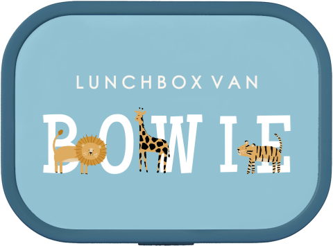 Mepal lunchbox Campus met jungledieren en naam