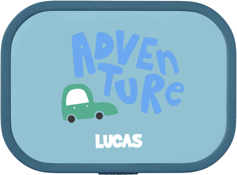 Mepal lunchbox Campus met naam en auto