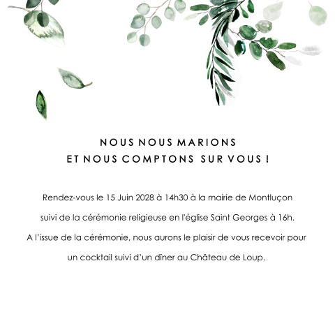 Feuillet avec des feuilles fines ou rondes