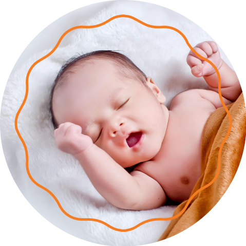 Autocollant avec une jolie photo de votre bébé - 20 pièces