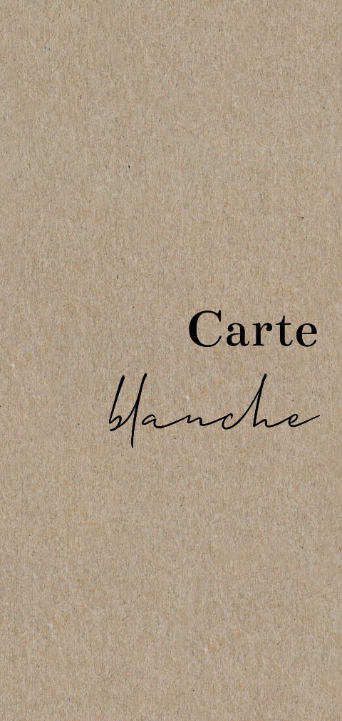 Faire-part de mariage en papier kraft, format portrait XL