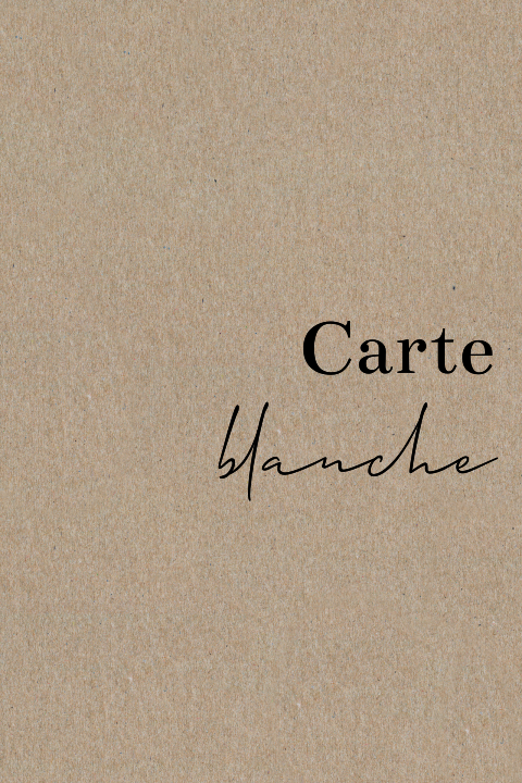 Invitation en papier kraft en format portrait double
