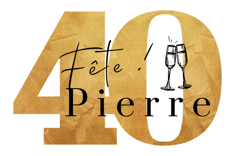 Carte d'invitation d'anniversaire élégante sous la forme d'un 40