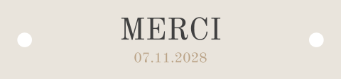 Étiquette de remerciement classique sur fond beige – 16 ex.