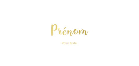 Faire-part de naissance avec dorure entièrement personnalisable