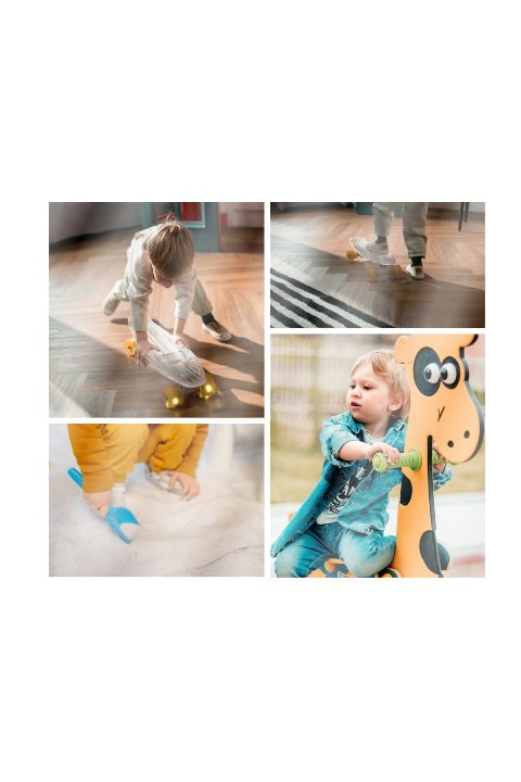 Faire-part de baptême à créer avec 4 photos en format portrait