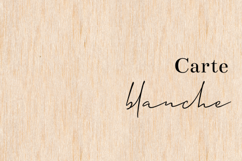 Faire-part de naissance sur bois, format paysage simple