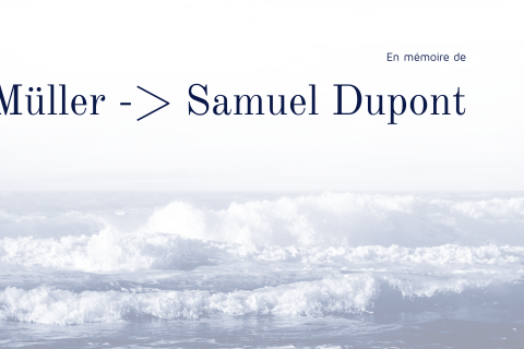 Carte de condoléances avec photo de la mer