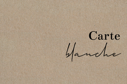 Carte d'invitation en kraft en format paysage à personnaliser