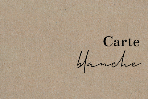 Carte d'invitation personnalisable en kraft au format paysage