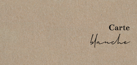Faire-part de baptême en papier kraft, paysage XL simple