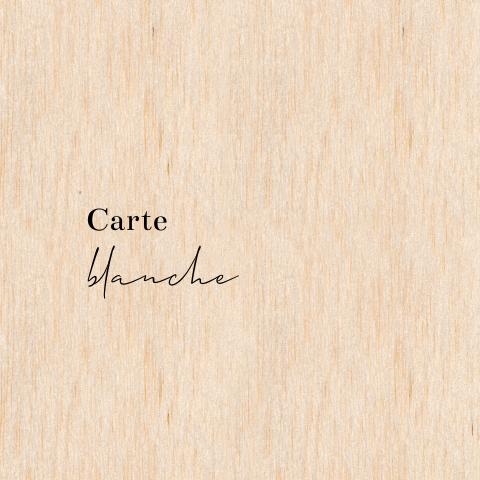 Faire-part de baptême en bois carré à créer