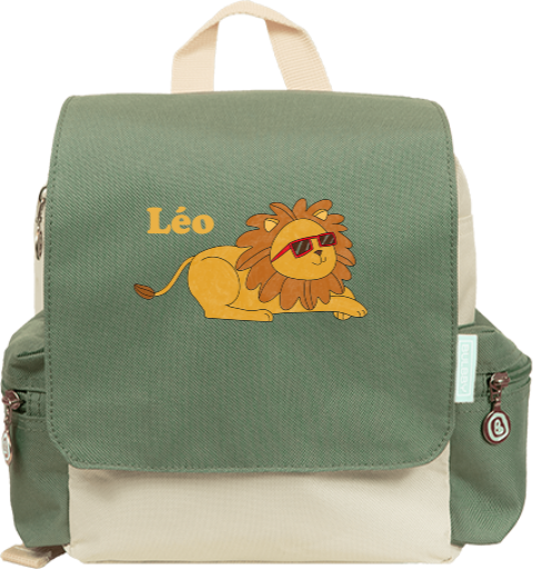 Sac à dos avec lion et lunettes de soleil