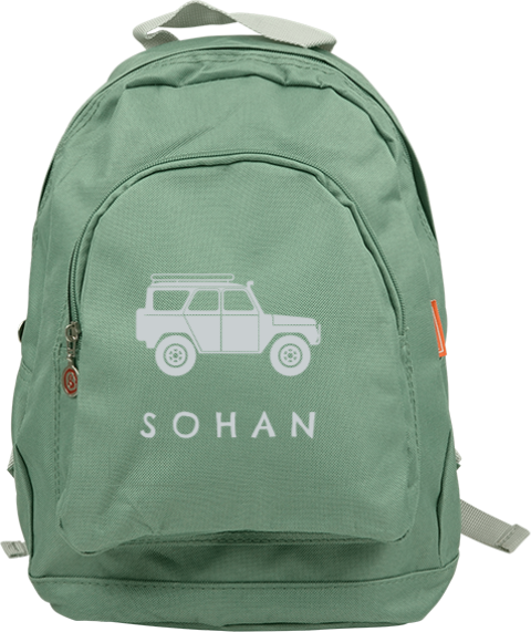 Sac à dos Junior avec image d'une jeep
