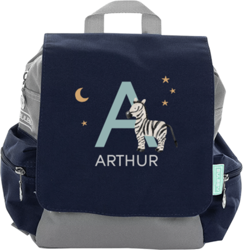 Sac à dos avec un zèbre