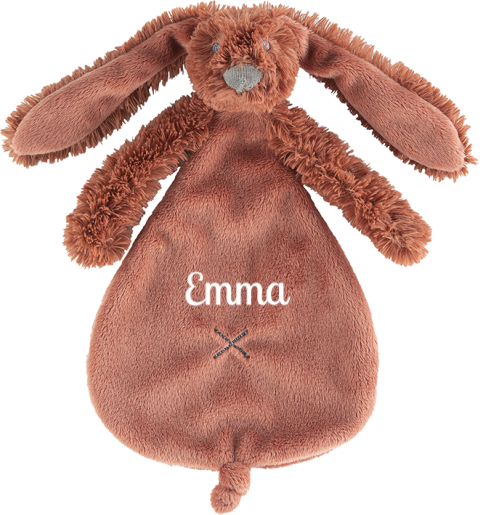 Doudou lapin Happy Horse avec broderie