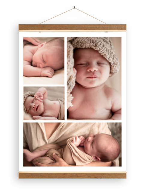 Toile à personnaliser avec 4 photos