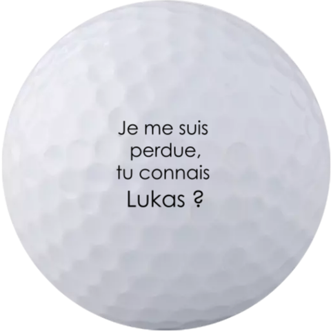 Balle de golf customisé
