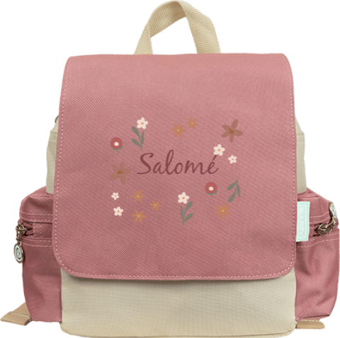 Sac à dos avec jolies fleurs colorées