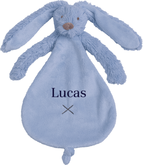 Doudou lapin Happy Horse avec nom brodé