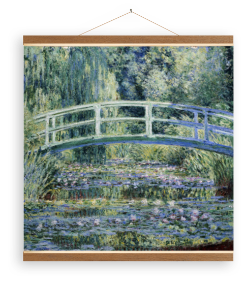 Toile - Le Pont japonais et L-Etang des Nympheas de Claude Monet