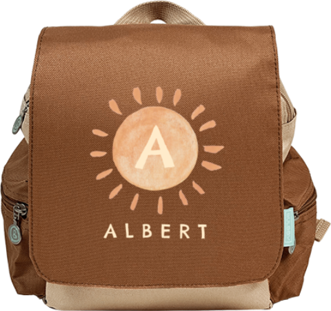 Sac à dos avec soleil et initiale