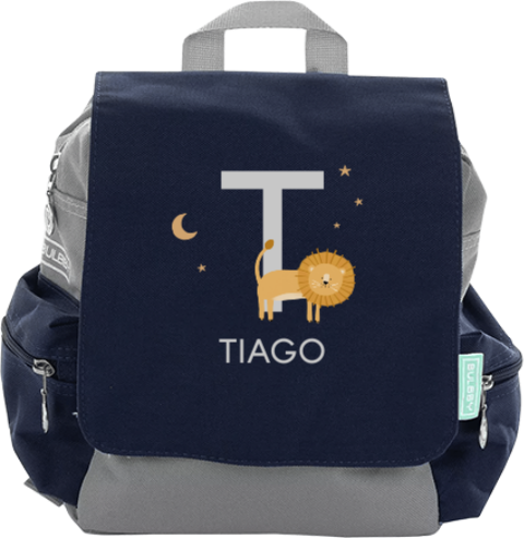 Sac à dos avec lion, lune et étoiles
