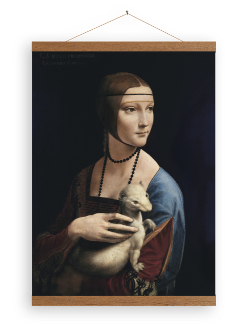 Toile - La Dame à l'hermine de Leonardo da Vinci