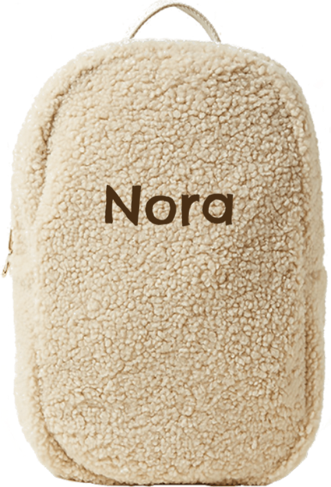 Sac à dos teddy beige