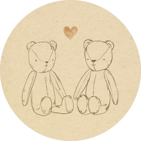 SLUITSTICKER TWEELING BEERTJES, VEL 25 STUKS