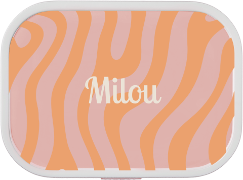 Mepal broodtrommel Campus met naam en colorblocking