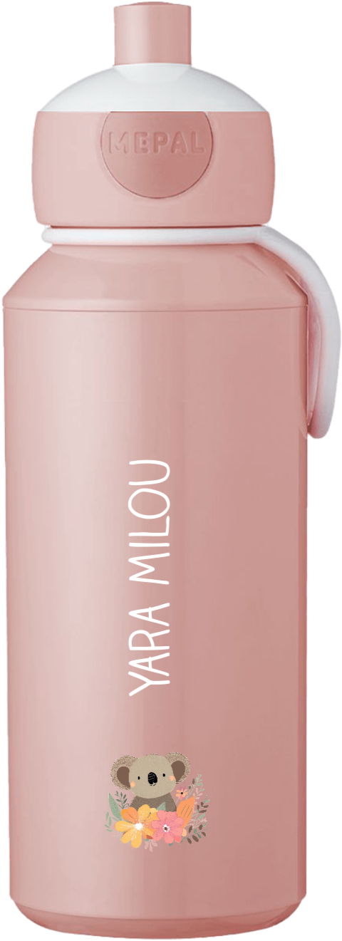 Mepal pop-up drinkfles Campus met naam en koala