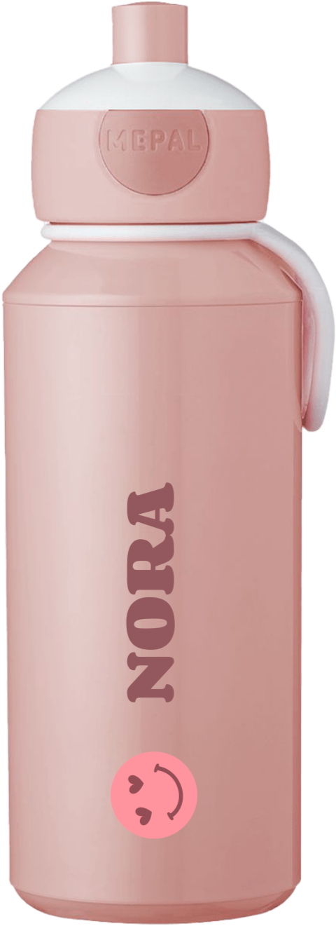 Mepal pop-up drinkfles Campus met smiley en naam